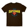 Barna Dad is my Superman - DC Comics - férfi rövid ujjú póló