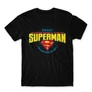 Fekete Dad is my Superman - DC Comics - férfi rövid ujjú póló