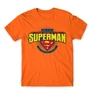 Narancs Dad is my Superman - DC Comics - férfi rövid ujjú póló