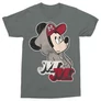 Sötétszürke Mickey egér férfi rövid ujjú póló - Mickey Mouse Hip-Hop