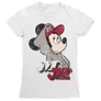 Fehér Mickey egér női rövid ujjú póló - Mickey Mouse Hip-Hop