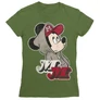Olíva Mickey egér női rövid ujjú póló - Mickey Mouse Hip-Hop