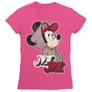 Pink Mickey egér női rövid ujjú póló - Mickey Mouse Hip-Hop