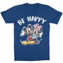 Királykék Minnie gyerek rövid ujjú póló - Minnie and Mickey Be Happy