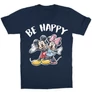 Sötétkék Minnie gyerek rövid ujjú póló - Minnie and Mickey Be Happy