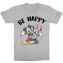 Sportszürke Minnie gyerek rövid ujjú póló - Minnie and Mickey Be Happy