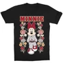 Fekete Minnie gyerek rövid ujjú póló - Minnie Mouse Flowers
