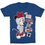 Királykék Minnie gyerek rövid ujjú póló - Minnie Mouse Hip-Hop