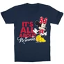 Sötétkék Minnie gyerek rövid ujjú póló - It’s all about Minnie Mouse