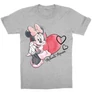 Sportszürke Minnie gyerek rövid ujjú póló - Minnie Mouse Watercolor