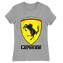 Sportszürke A Keresztapa női rövid ujjú póló - Corleone Ferrari