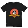 Fekete Bolondos dallamok férfi V-nyakú póló - Bugs Bunny Logo
