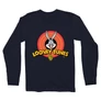 Sötétkék Bolondos dallamok férfi hosszú ujjú póló - Bugs Bunny Logo