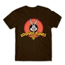 Barna Bolondos dallamok férfi rövid ujjú póló - Bugs Bunny Logo