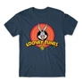 Denim Bolondos dallamok férfi rövid ujjú póló - Bugs Bunny Logo