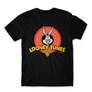 Fekete Bolondos dallamok férfi rövid ujjú póló - Bugs Bunny Logo