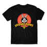 Kép 9/25 - Fekete Bolondos dallamok férfi rövid ujjú póló - Bugs Bunny Logo