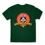 Kép 20/25 - Sötétzöld Bolondos dallamok férfi rövid ujjú póló - Bugs Bunny Logo