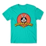 Türkiz Bolondos dallamok férfi rövid ujjú póló - Bugs Bunny Logo