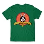 Zöld Bolondos dallamok férfi rövid ujjú póló - Bugs Bunny Logo