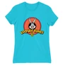 Atollkék Bolondos dallamok női rövid ujjú póló - Bugs Bunny Logo