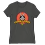 Sötétszürke Bolondos dallamok női rövid ujjú póló - Bugs Bunny Logo