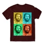Bordó Bud Spencer férfi rövid ujjú póló - Colors