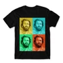 Fekete Bud Spencer férfi rövid ujjú póló - Colors