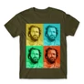 Khaki Bud Spencer férfi rövid ujjú póló - Colors