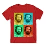 Piros Bud Spencer férfi rövid ujjú póló - Colors