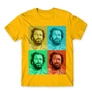 Sárga Bud Spencer férfi rövid ujjú póló - Colors