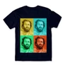 Sötétkék Bud Spencer férfi rövid ujjú póló - Colors