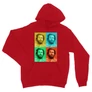 Piros Bud Spencer unisex kapucnis pulóver - Colors