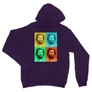 Sötétlila Bud Spencer unisex kapucnis pulóver - Colors
