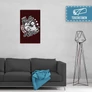 60 cm X 100 cm-es bordó Bud Spencer vászonkép - Csak a Puffin - Feltekercselt