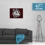 80 cm X 60 cm-es bordó Bud Spencer vászonkép - Csak a Puffin - Feltekercselt