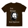 Barna Bud Spencer férfi rövid ujjú póló - Gut Besser