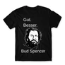 Fekete Bud Spencer férfi rövid ujjú póló - Gut Besser