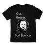 Kép 11/25 - Fekete Bud Spencer férfi rövid ujjú póló - Gut Besser