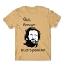 Homok Bud Spencer férfi rövid ujjú póló - Gut Besser