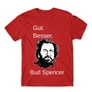 Piros Bud Spencer férfi rövid ujjú póló - Gut Besser