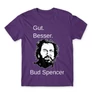 Sötétlila Bud Spencer férfi rövid ujjú póló - Gut Besser