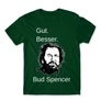 Sötétzöld Bud Spencer férfi rövid ujjú póló - Gut Besser