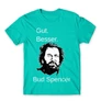 Türkiz Bud Spencer férfi rövid ujjú póló - Gut Besser