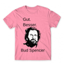 Kép 23/25 - Világos rózsaszín Bud Spencer férfi rövid ujjú póló - Gut Besser