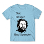 Kép 24/25 - Világoskék Bud Spencer férfi rövid ujjú póló - Gut Besser