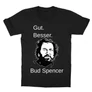 Fekete Bud Spencer gyerek rövid ujjú póló - Gut Besser