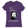 Sötétlila Bud Spencer női rövid ujjú póló - Gut Besser
