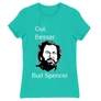Türkiz Bud Spencer női rövid ujjú póló - Gut Besser