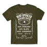 Khaki Bud Spencer férfi rövid ujjú póló - Jack Daniel’s